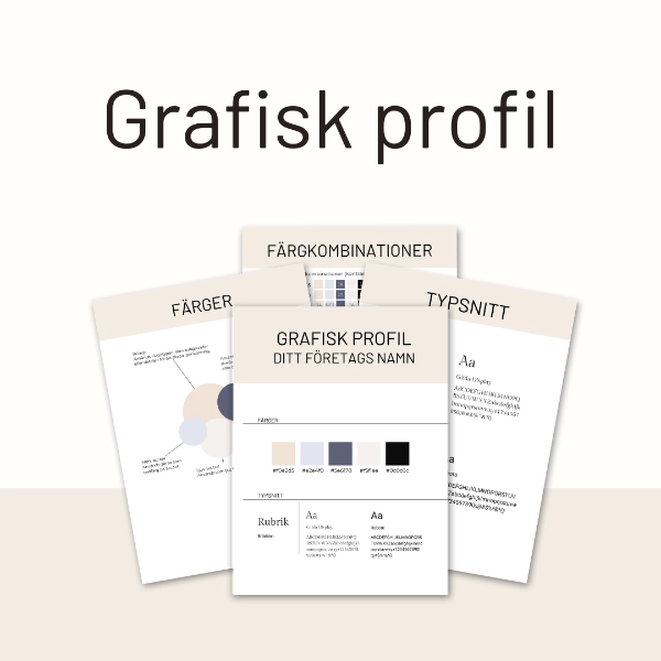 Grafisk profil till ditt företag